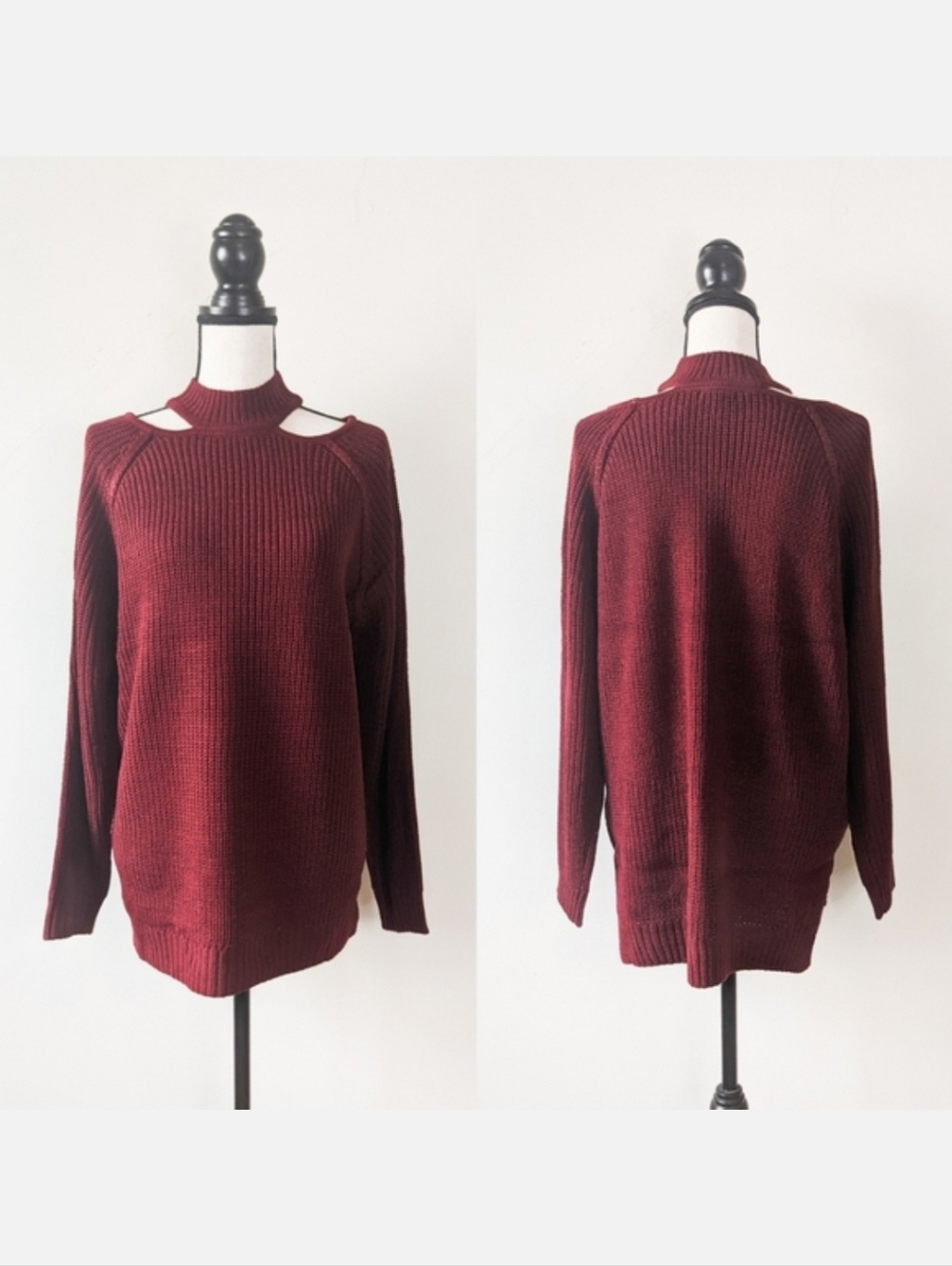 🦋LAST🦋 NWT Jodifl Cutout Collar Oversized Sweater, Size Medium